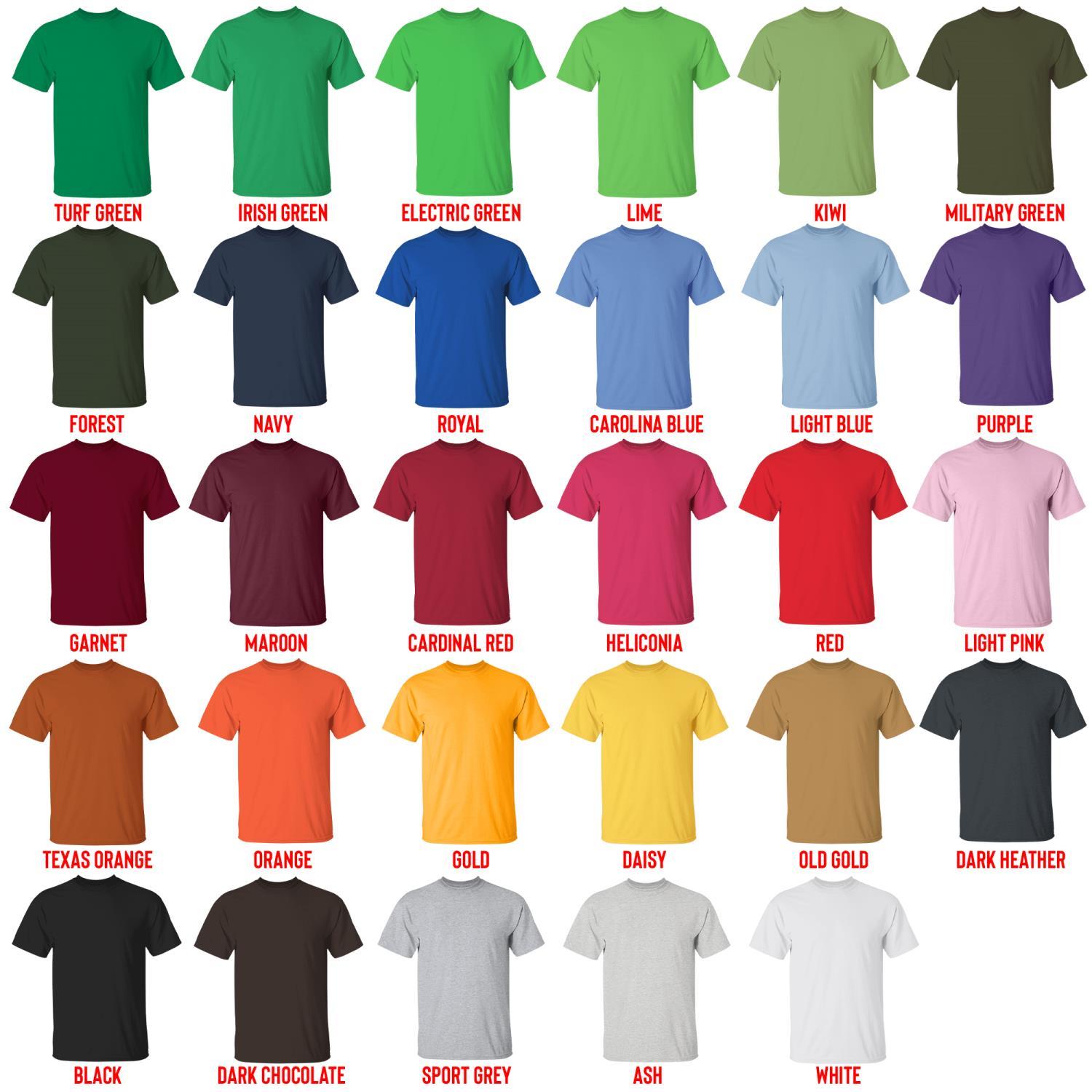 t shirt color chart - Labrador Shop UK