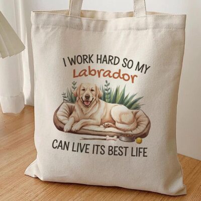 Labrador Retriever Yellow Lab Watercolor Tote Bag