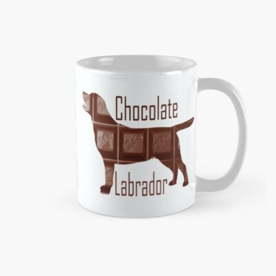 Chocolate Labrador Artwork Illustration Style Mug