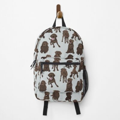 Chocolate Labrador Artwork Illustration Style Backpack