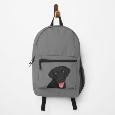 Bruno Black Lab Artwork Illustration Backpack