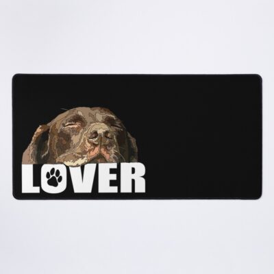Chocolate Labrador Lover Artwork Illustration Mouse Pad