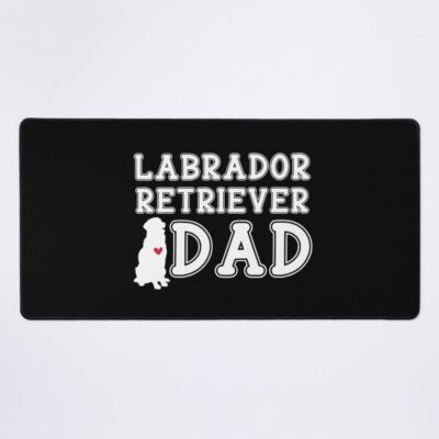 Labrador Retriever Dad Artwork Illustration Mouse Pad