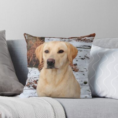 Yellow Lab Throw Pillow